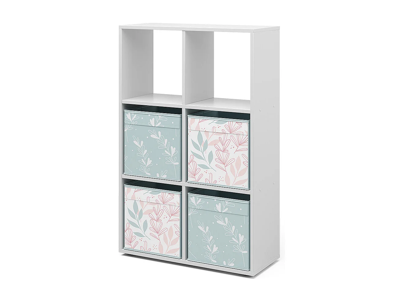 Meuble de rangement cube blanc 72x29x107.8