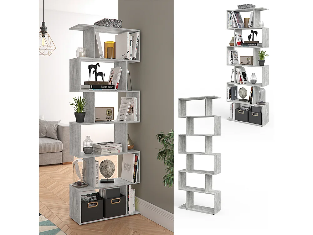 Separador de ambientes gris 70x23.8x192.2 levio