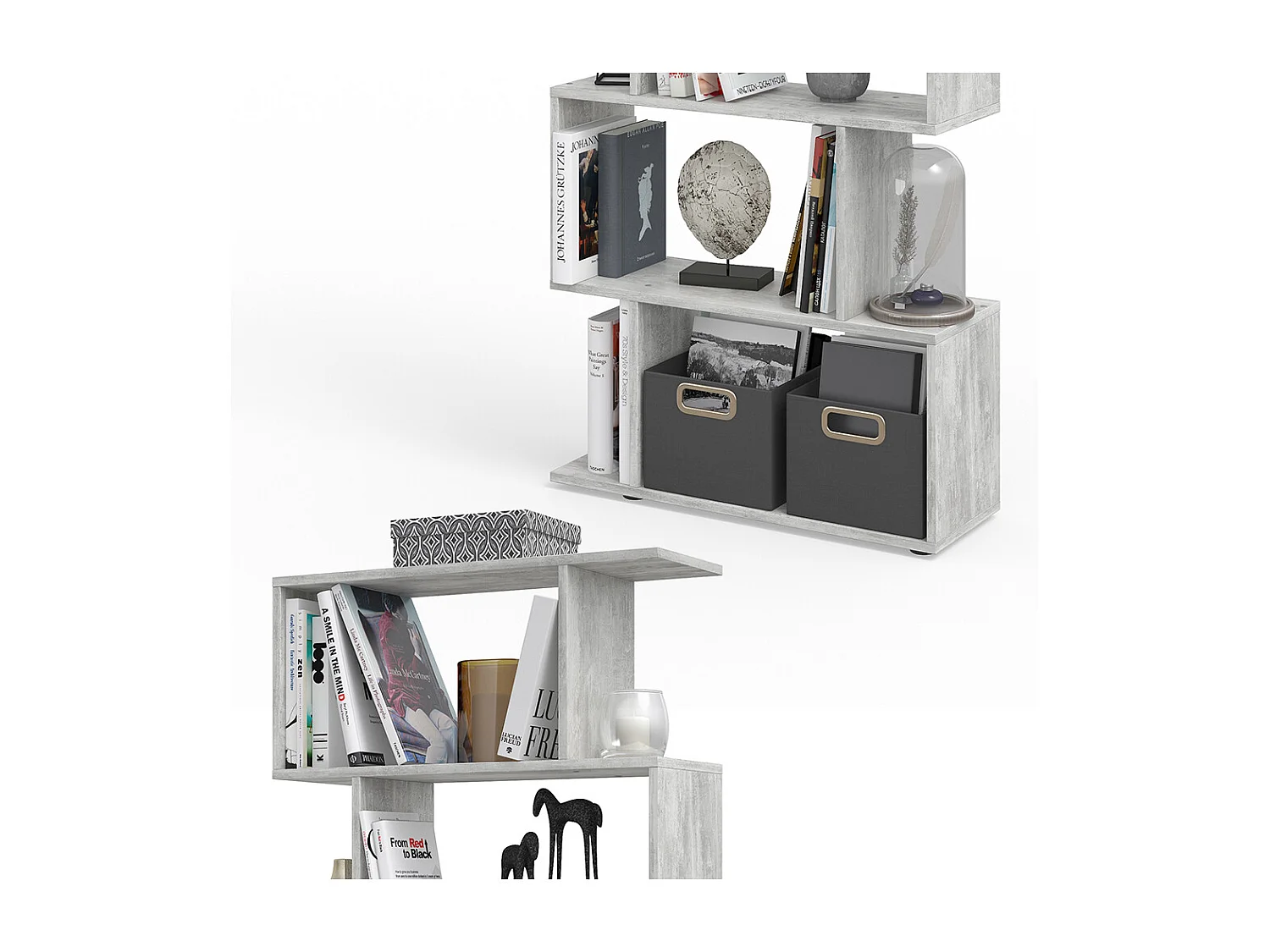 Separador de ambientes gris 70x23.8x192.2 levio