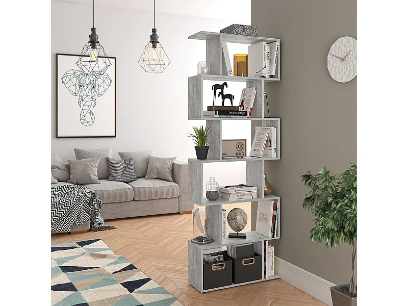 Divisória de sala cinza 70x23.8x192.2 levio