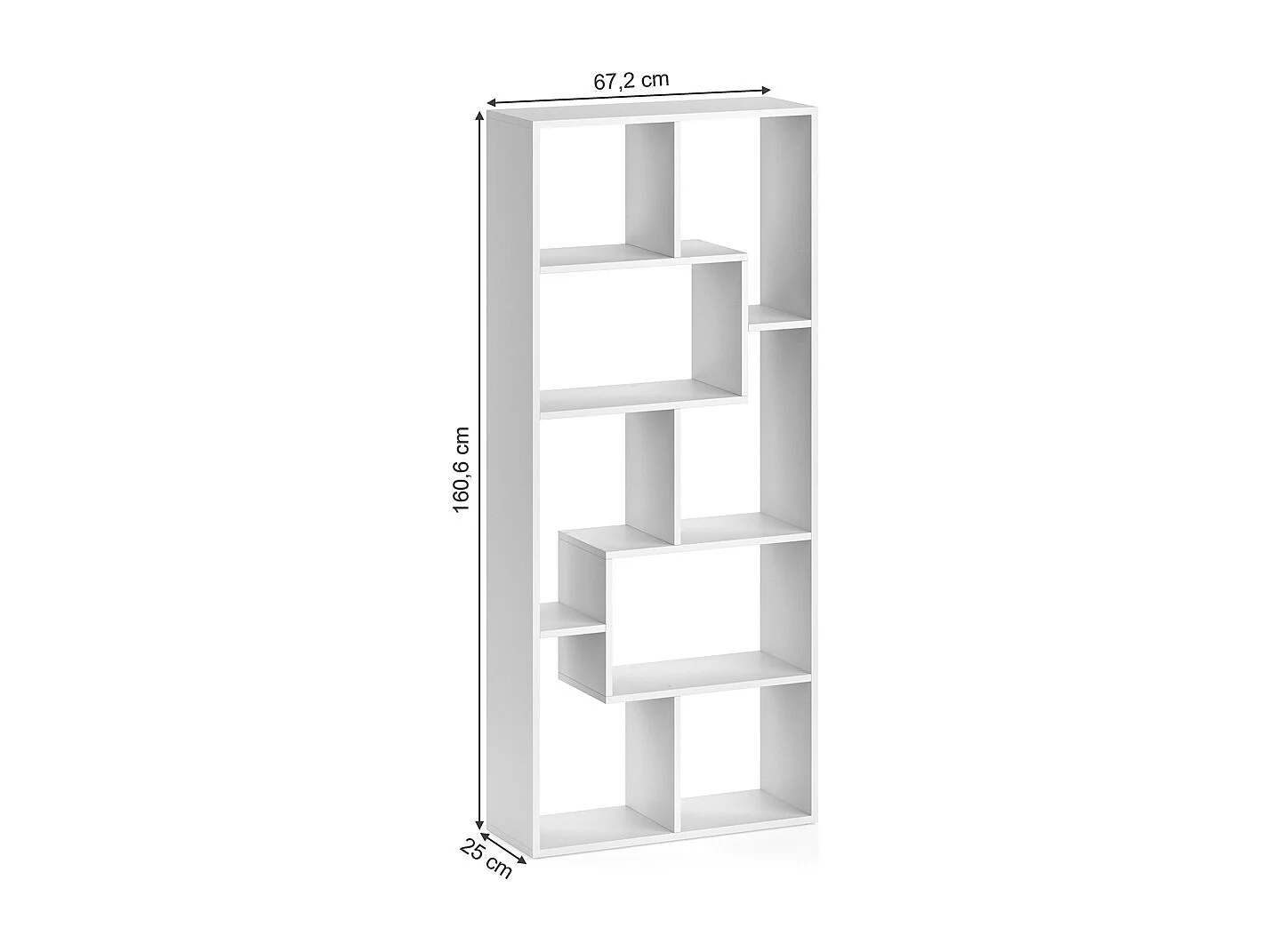 Separador de ambientes blanco 160.6x25x67.2 noa