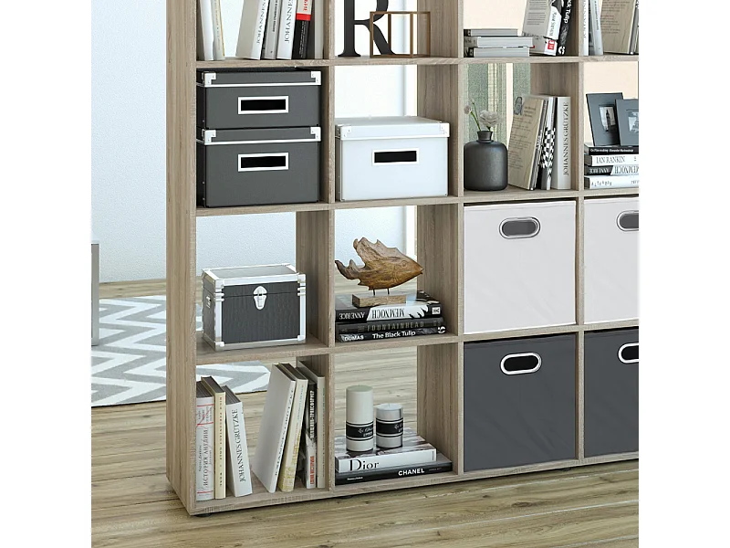 Meuble de rangement cube sonoma 138.5x29x142.5 karree