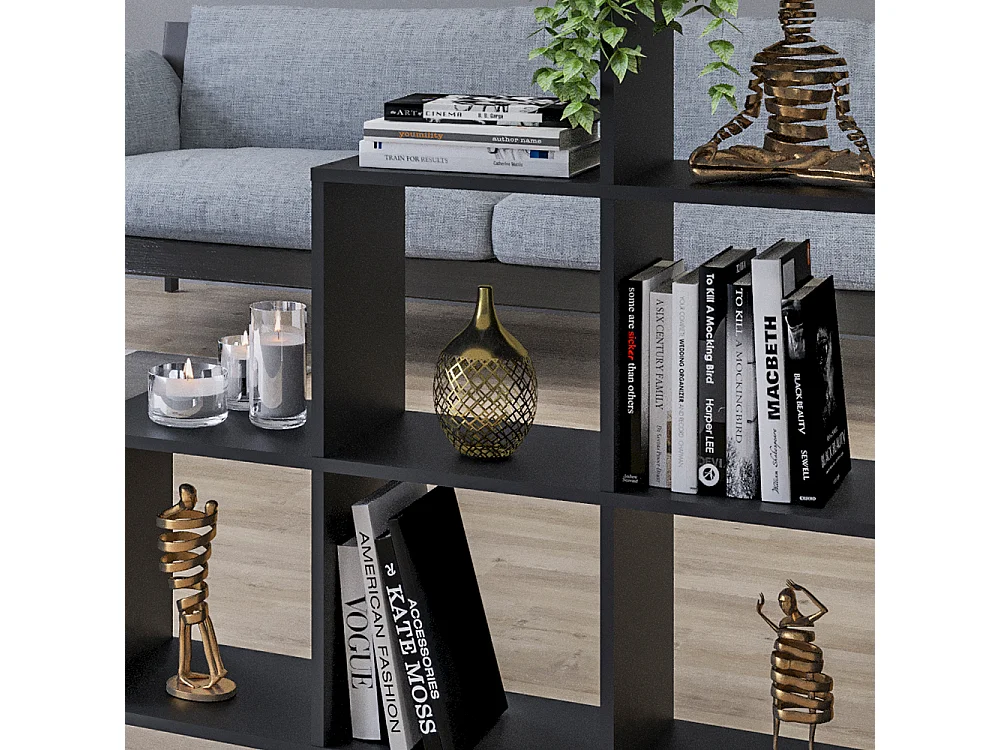 Étagère noir 107.2x29x107.8