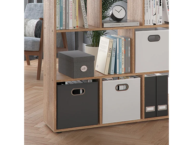Meuble de rangement cube sonoma 131.6x29x143 pilar