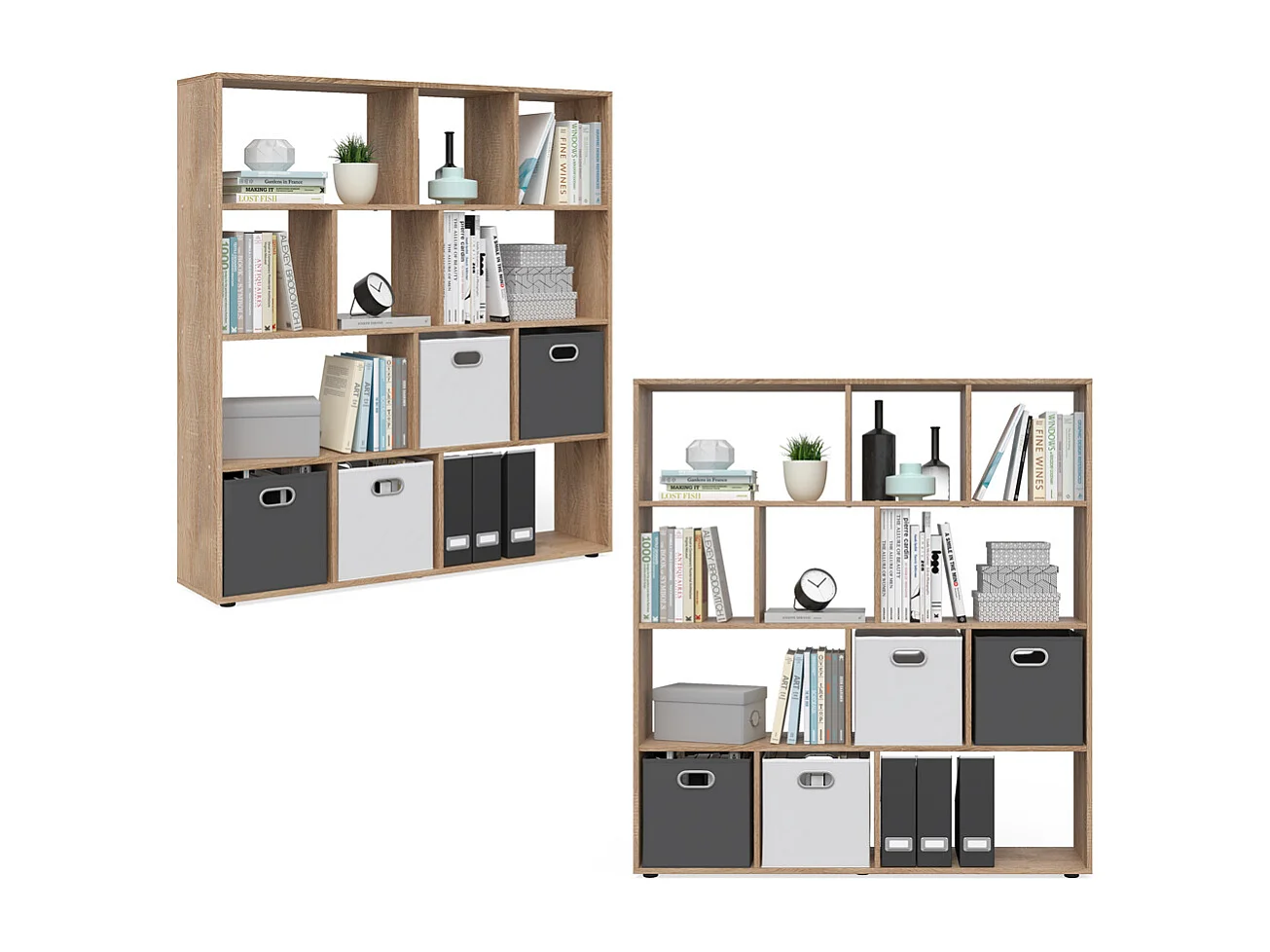 Meuble de rangement cube sonoma 131.6x29x143 pilar