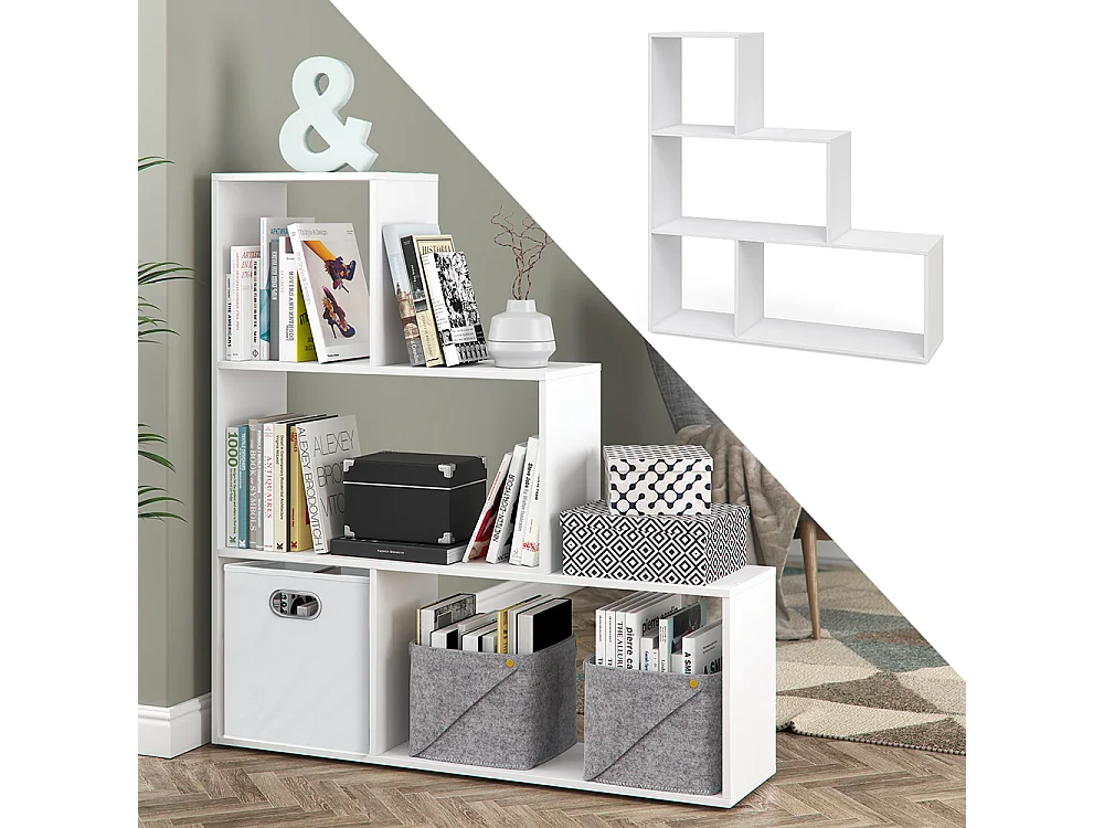 Étagère blanc 116.8x29x123.2