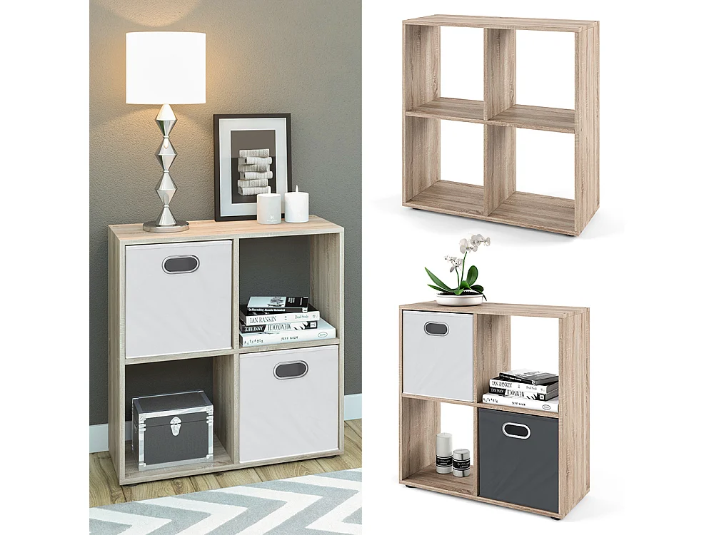 Meuble de rangement cube sonoma 72.6x29x72 tetra