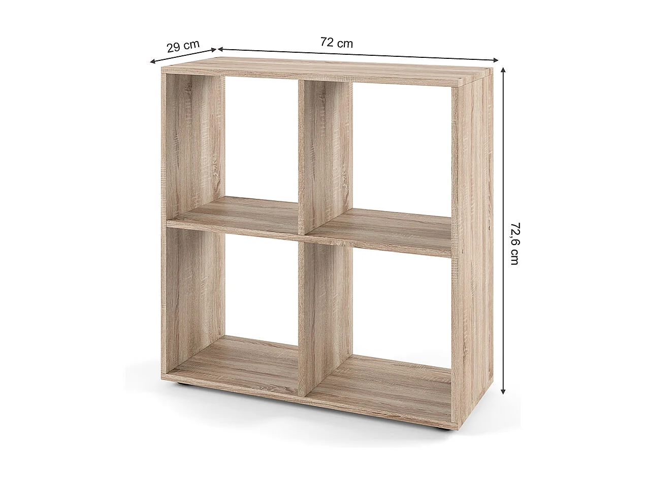 Meuble de rangement cube sonoma 72.6x29x72 tetra