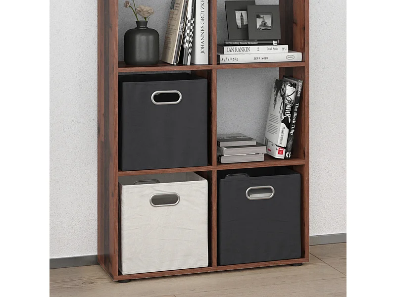 Meuble de rangement cube bois antique 143x29x72 scutum