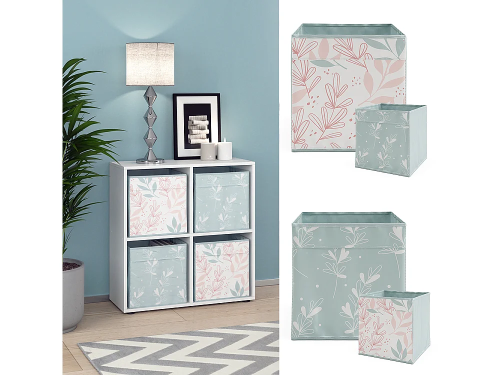 Meuble de rangement cube blanc 72.6x29x72 tetra