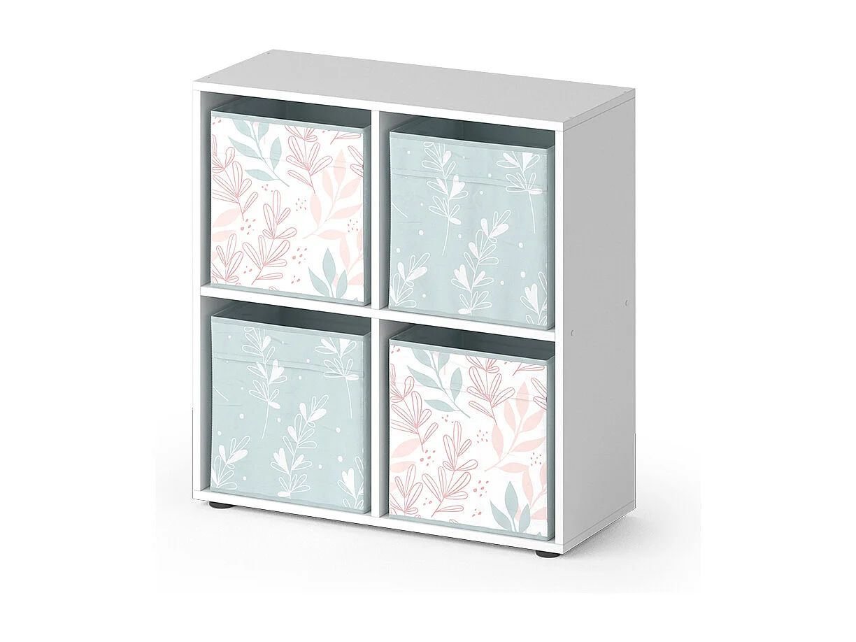 Meuble de rangement cube blanc 72.6x29x72 tetra
