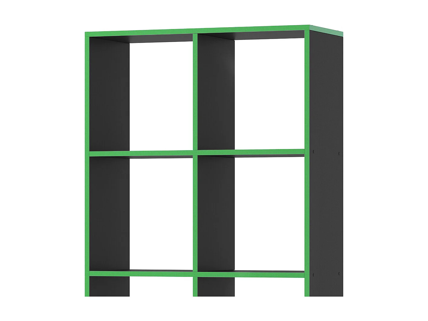 Meuble de rangement cube noir/vert 143x29x72 scutum
