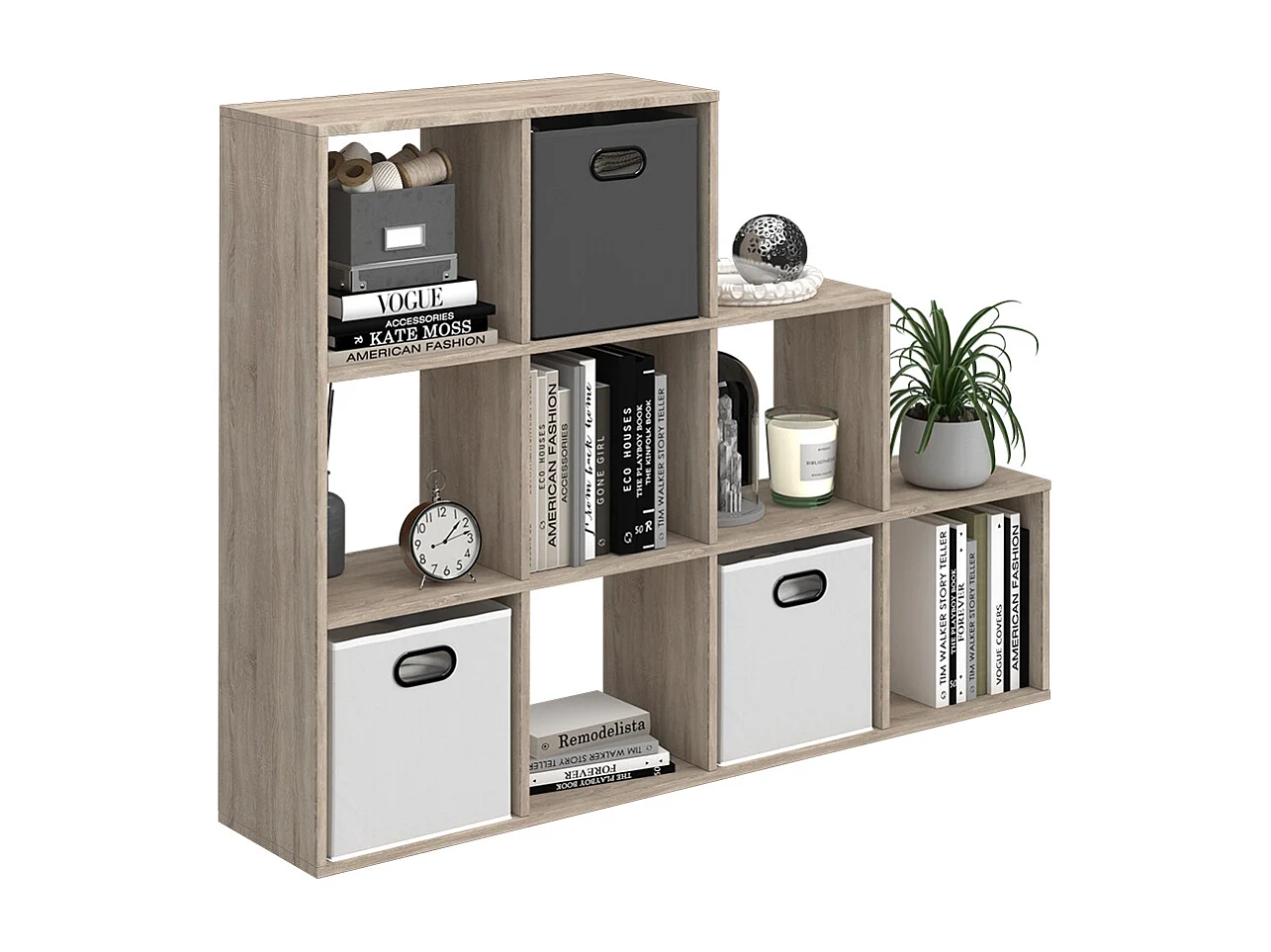 Treppenregal sonoma 142.4x29x107.8