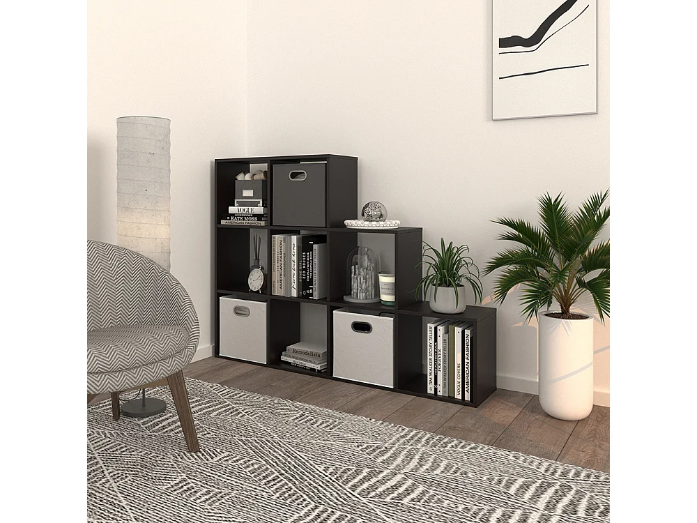 Étagère noir 142.4x29x107.8