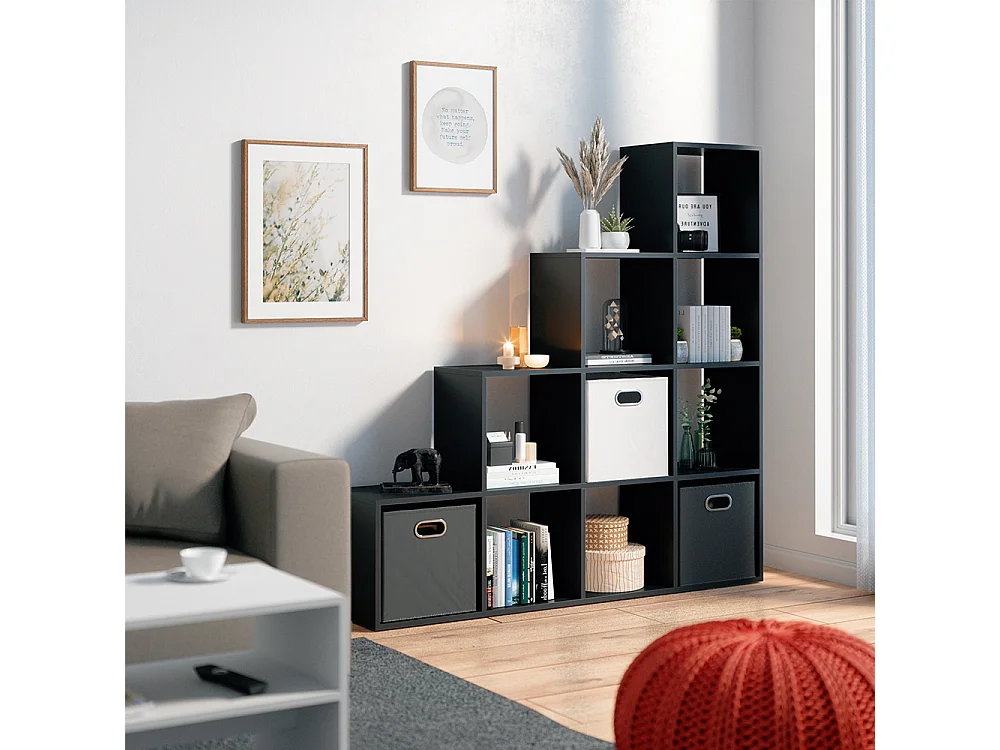 Étagère noir 142.5x29x140