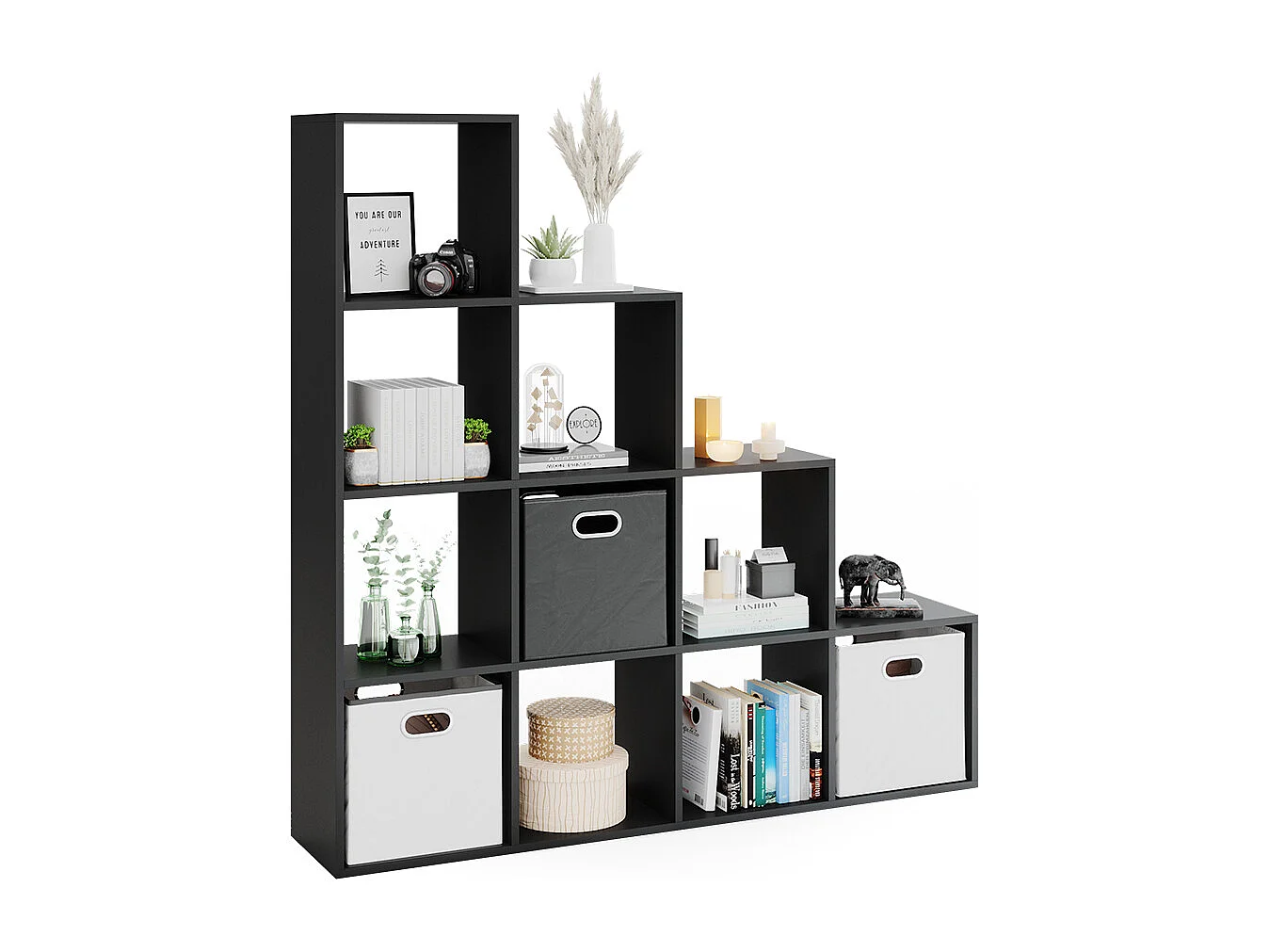 Étagère noir 142.5x29x140