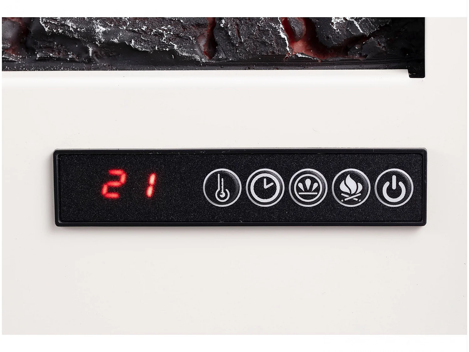 Cheminée électrique au sol avec étagère 2000 W