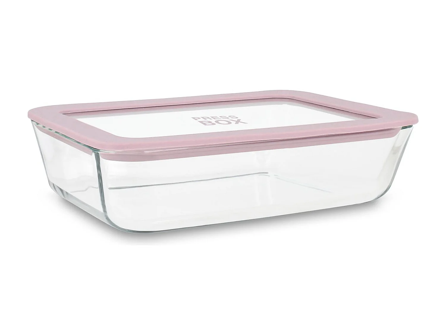 Menastyl - Boite Hermetique Rectang Pressbox 820ml En Verre Borosilicate Lavande