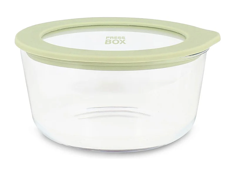Menastyl - Boite Hermetique Ronde Pressbox 250ml En Verre Borosilicate Celadon