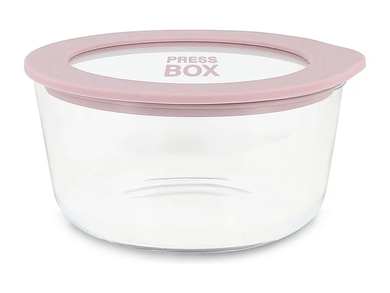 Menastyl - Boite Hermetique Ronde Pressbox 470ml En Verre Borosilicate Lavande
