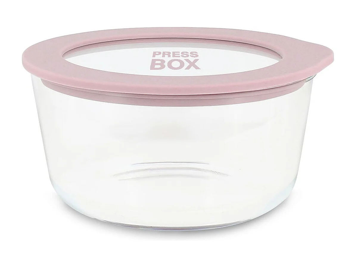 Menastyl - Boite Hermetique Ronde Pressbox 470ml En Verre Borosilicate Lavande