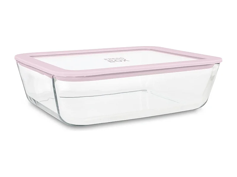 Menastyl - Boite Hermetique Rectang Pressbox 1550ml En Verre Borosilicate Lavande