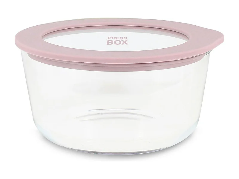 Menastyl - Boite Hermetique Ronde Pressbox 250ml En Verre Borosilicate Lavande