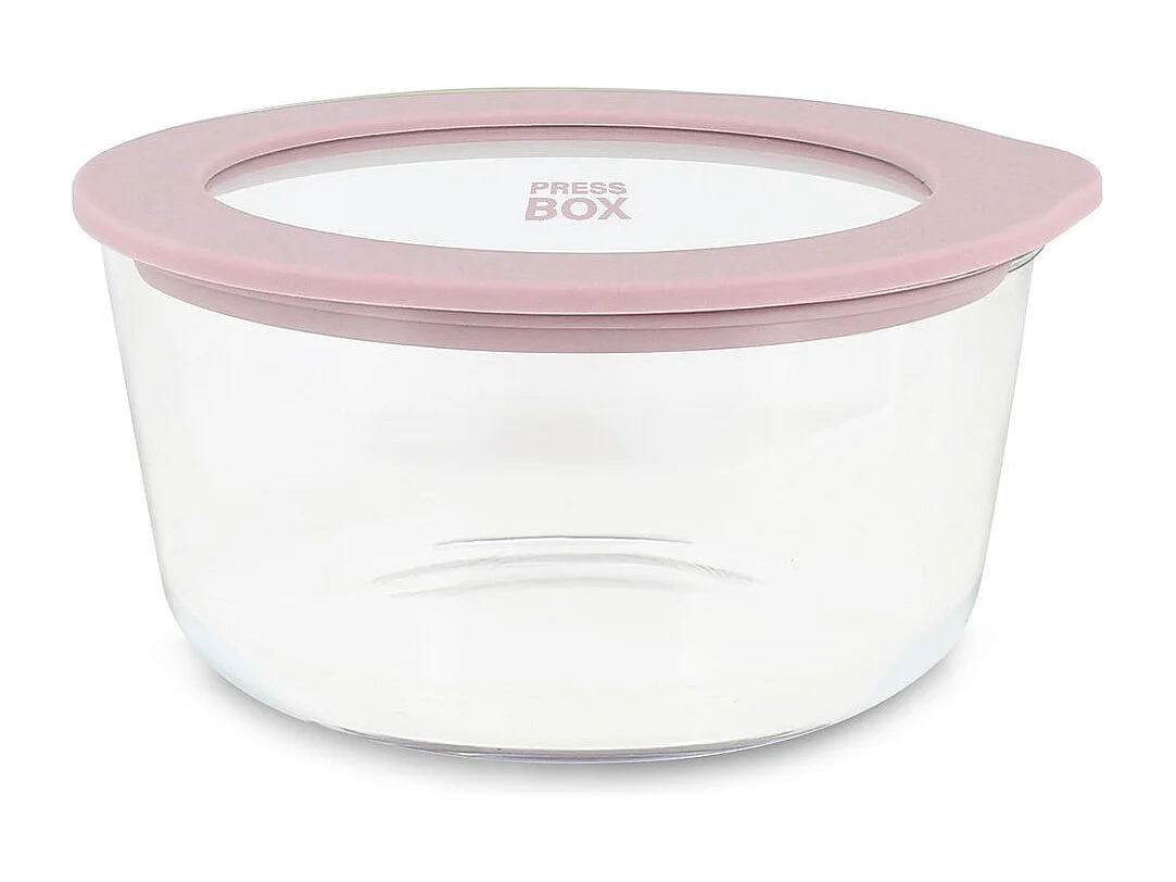 Menastyl - Boite Hermetique Ronde Pressbox 250ml En Verre Borosilicate Lavande