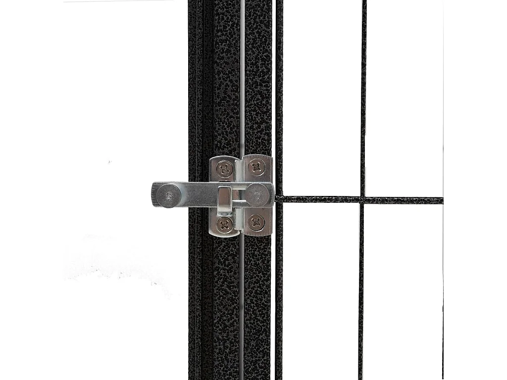 Parc pour chien 6 panneaux Noir 50x100cm Acier enduit de poudre