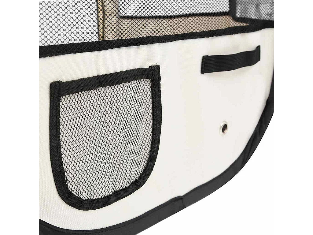 Parc pour chiens pliable avec sac de transport Bleu 90x90x58 cm