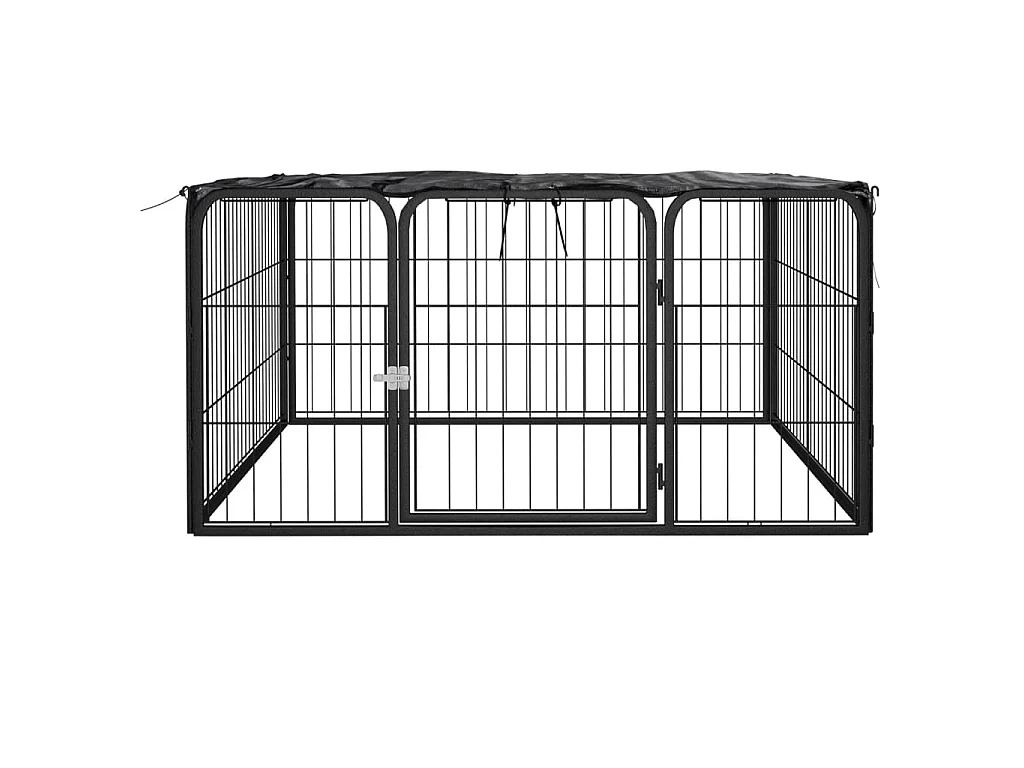 Corral para perros 4 paneles acero con recubrimiento en polvo