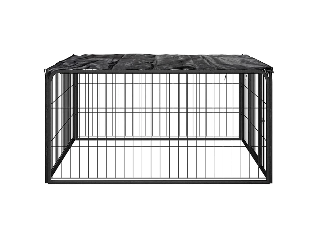 Corral para perros 4 paneles acero con recubrimiento en polvo