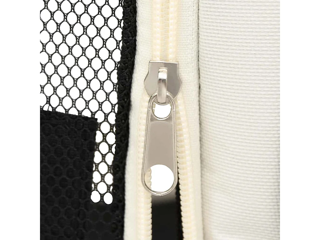 Parc pour chiens pliable avec sac de transport Noir 90x90x58 cm