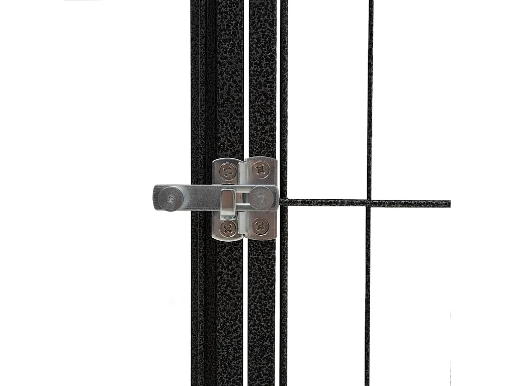 Parc pour chien 42 panneaux Noir 50x100cm Acier enduit de poudre