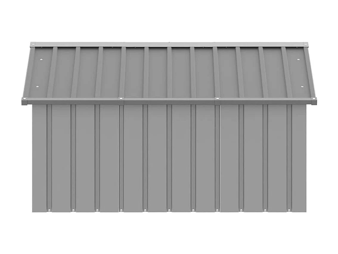 Niche pour chien Gris 116,5x153x81,5 cm Acier galvanisé