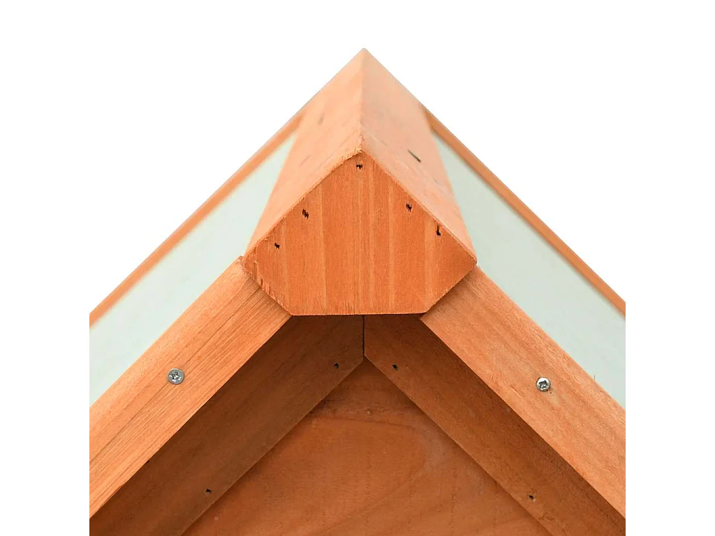 Caseta para perros madera maciza pino y abeto 72x85x82 cm