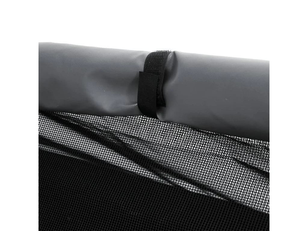 Niche pour chien gris clair tissu oxford et acier