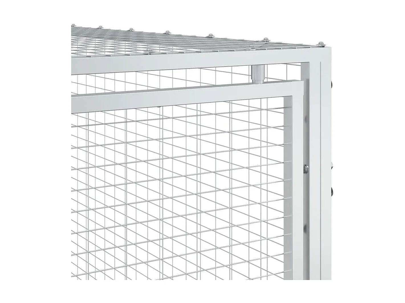 Niche pour chien avec enclos Anthracite 153 x 396 x 110 cm Acier galvanisé