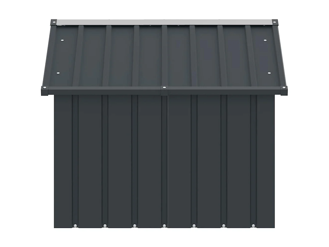 Niche pour chien Anthracite 116,5x103x81,5 cm Acier galvanisé