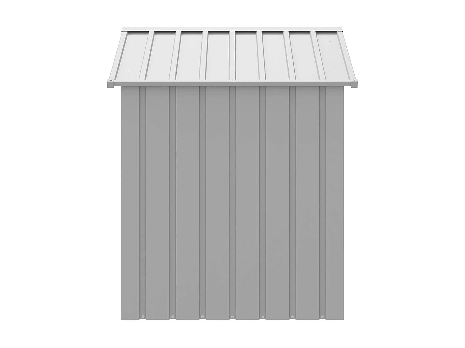 Niche pour chien avec toit gris clair acier galvanisé