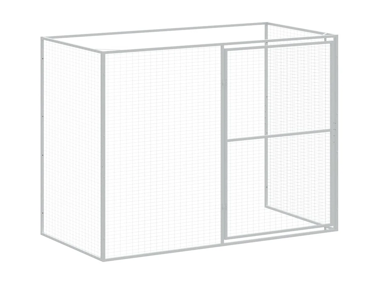 Niche pour chien avec cour anthracite 214x1069x181 cm