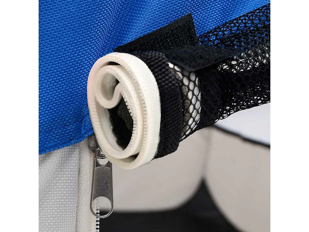 Parc pliable pour chien avec sac de transport Bleu 110x110x58cm