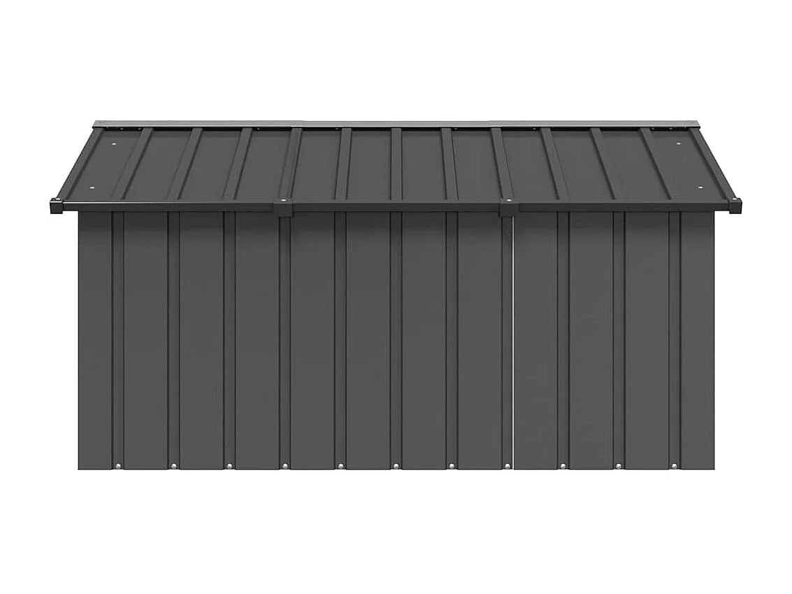 Niche pour chien Anthracite 116,5x153x81,5 cm Acier galvanisé