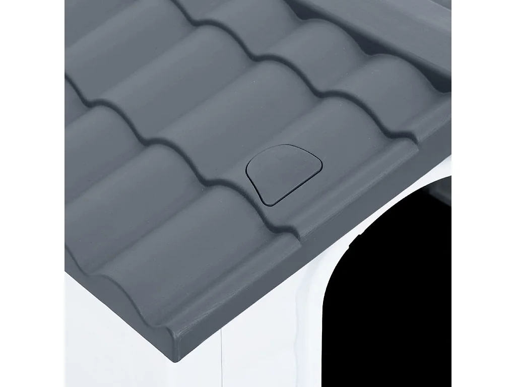 Niche pour chien Gris 90,5x68x66 cm Polypropylène