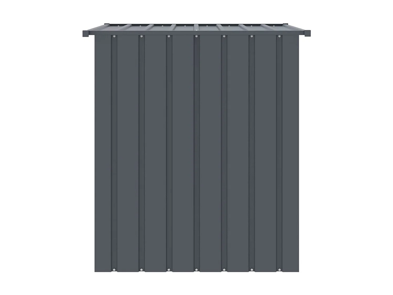 Niche pour chien avec toit noir 110x103x109 cm acier galvanisé