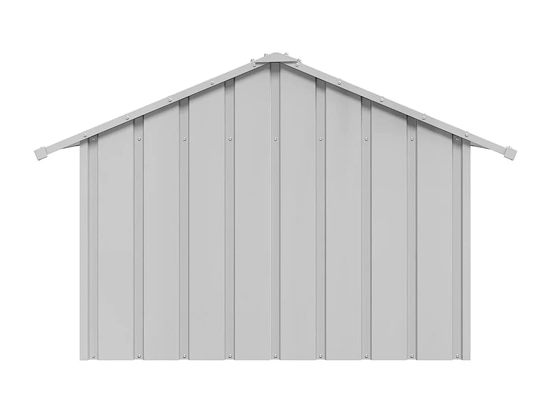 Niche pour chien avec toit noir 83x130x85 cm acier galvanisé