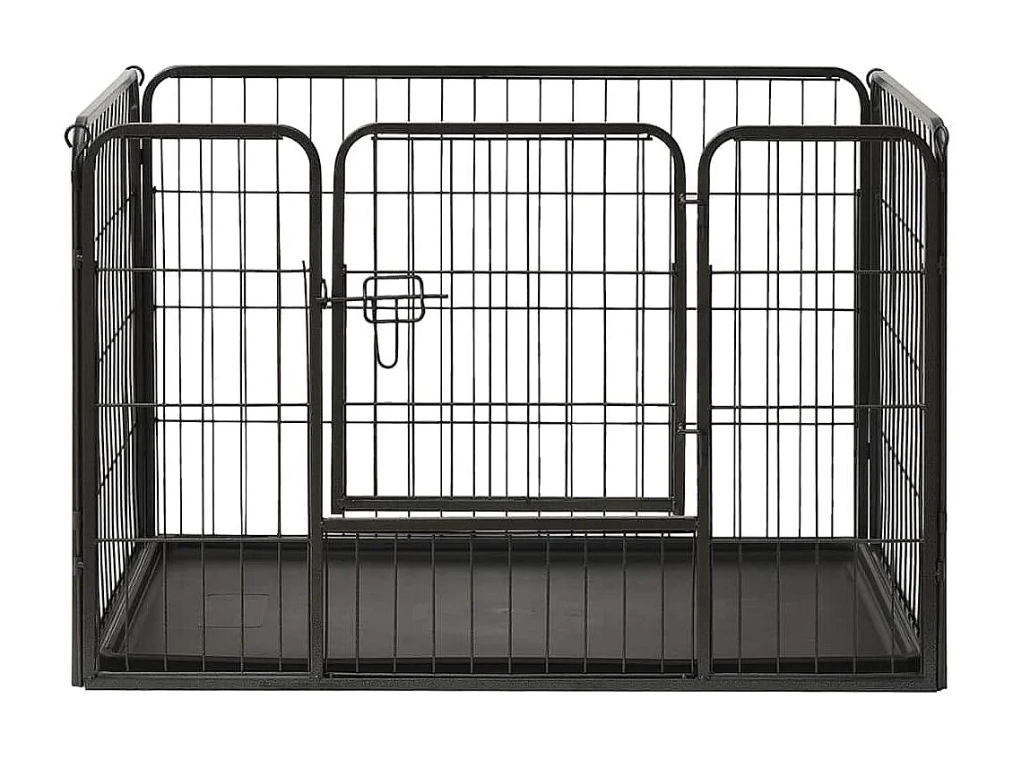 Parc pour chiots Acier 91,5x59x61 cm