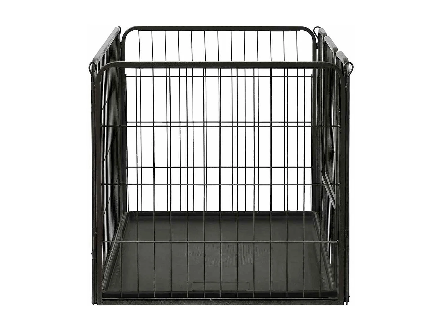 Parc pour chiots Acier 91,5x59x61 cm