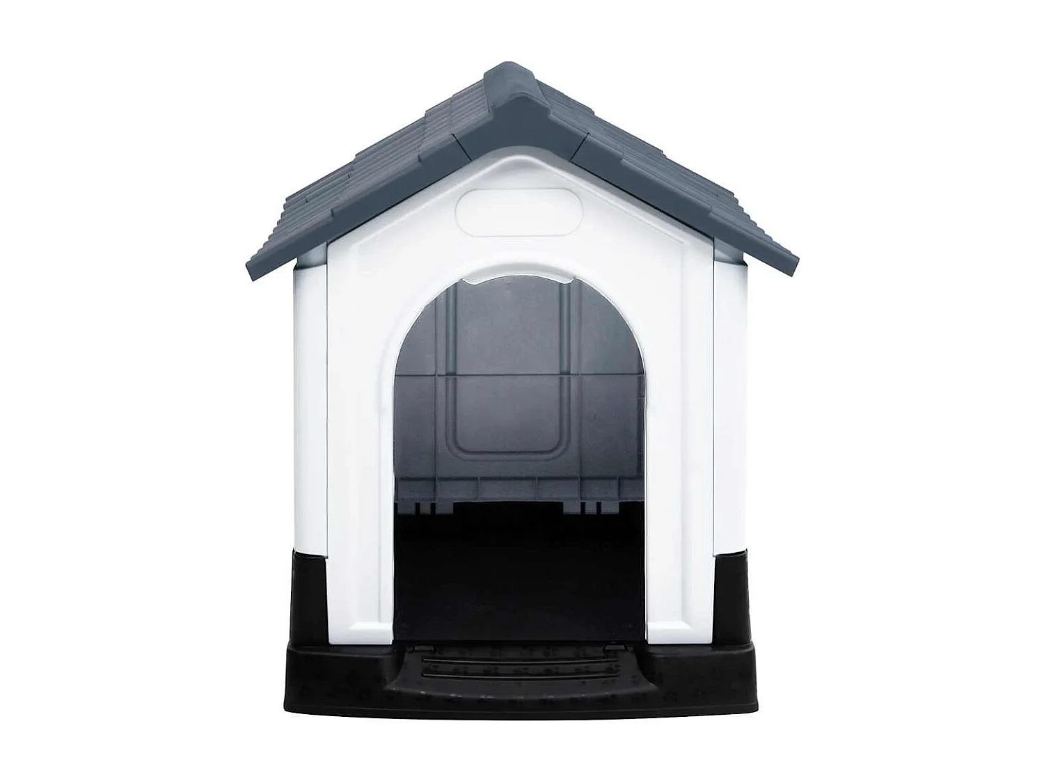 Casa para perro gris 57x68x66 cm polipropileno