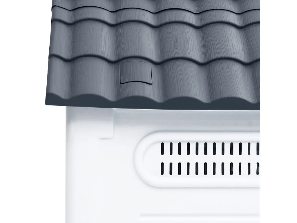 Casa para perro gris 57x68x66 cm polipropileno